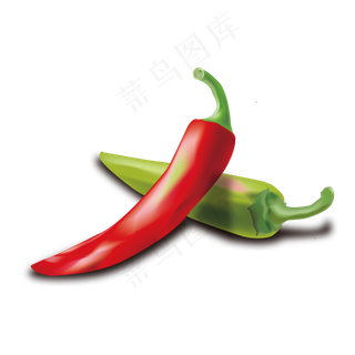 矢量手绘逼真写实辣椒可商用元素