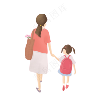 卡通母亲节母女下载