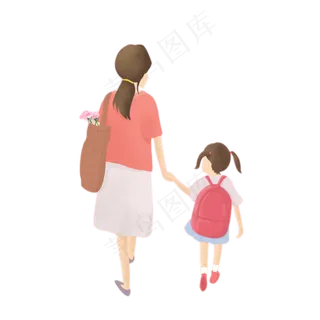 卡通母亲节母女下载