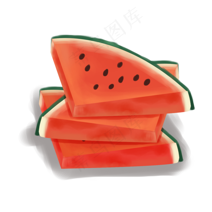 红色的西瓜,免抠元素