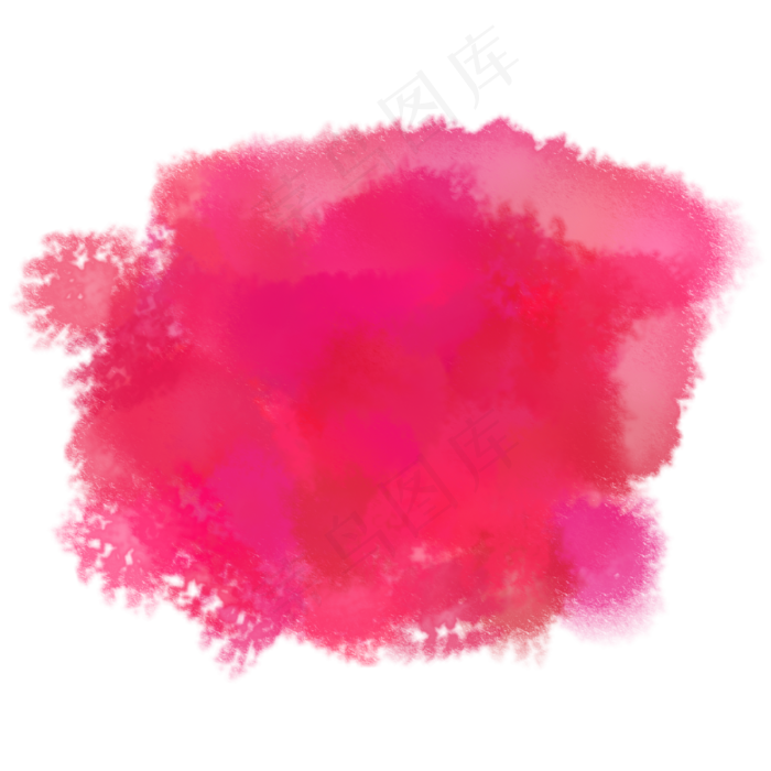 红色矢量水墨喷彩图