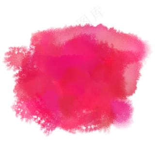 红色矢量水墨喷彩图