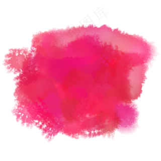 红色矢量水墨喷彩图