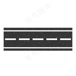 矢量图黑色柏油路