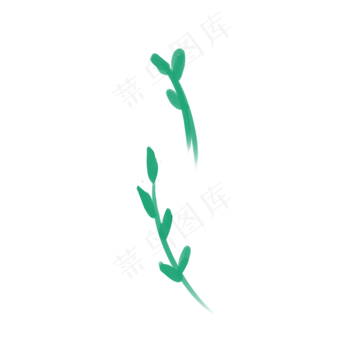 卡通植物绿叶下载(2000X2000(DPI:300))psd模版下载