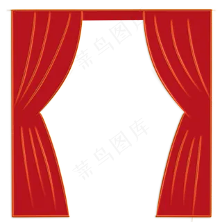 2019猪年新年红色边框,免抠元素