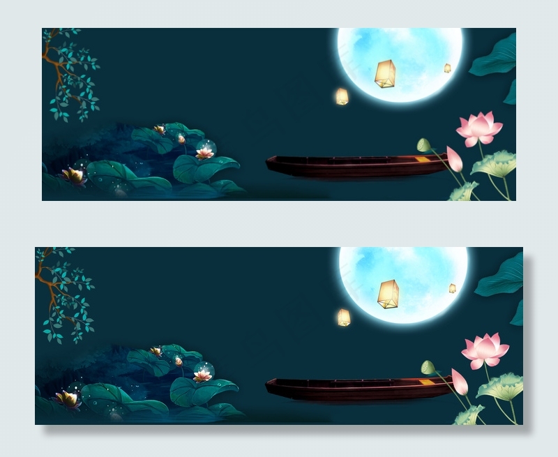 中秋古风背景素材背景图片素材