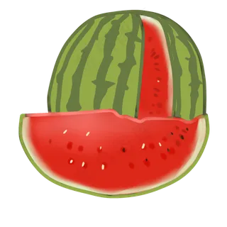 切开的半个西瓜大西瓜