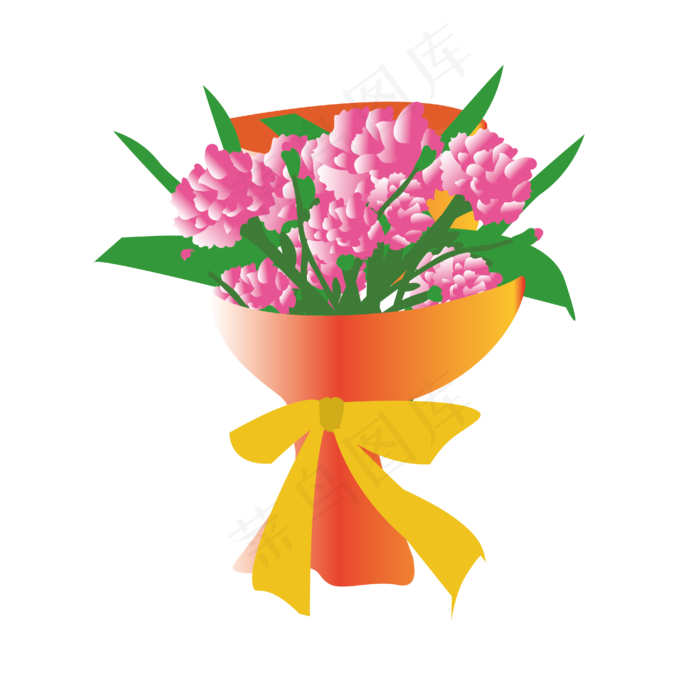 矢量免扣卡通花束(4167*4167px 300 dpi )ai矢量模版下载