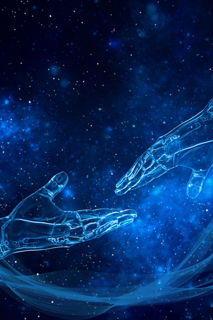 智能科技展科技发展背景模板