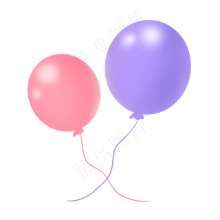 双色温馨可爱儿童节气球