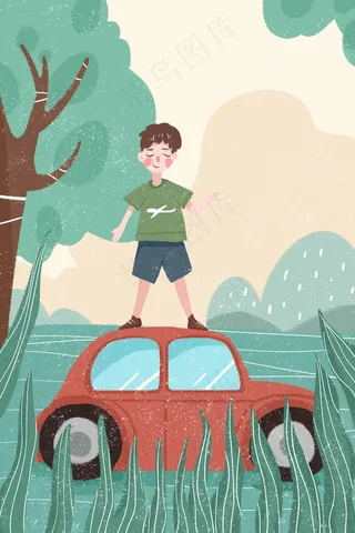 四月你好春天踏青自驾游春游游玩自驾