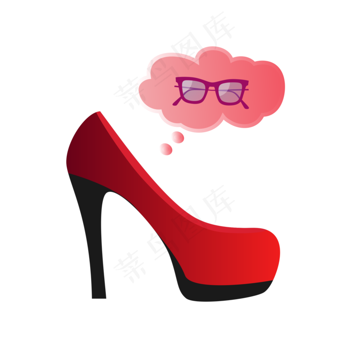 高跟鞋女性感职场简约,免抠元素