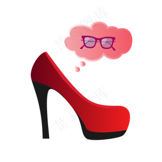 高跟鞋女性感职场简约,免抠元素