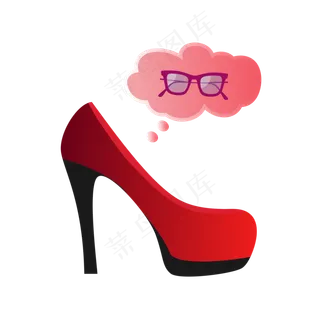 高跟鞋女性感职场简约,免抠元素