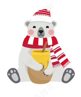 冬天的可爱小动物,免抠元素