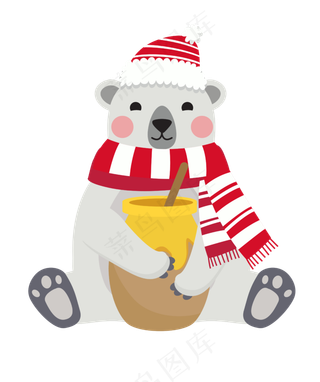 冬天的可爱小动物,免抠元素