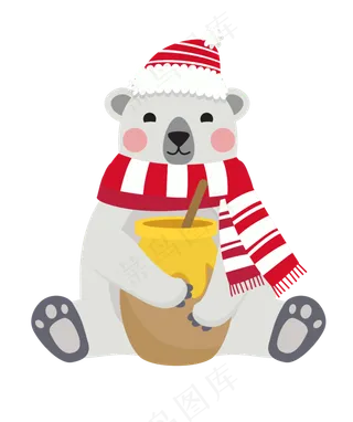 冬天的可爱小动物,免抠元素