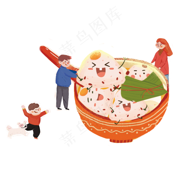 过端午的一家人