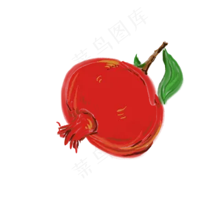 成熟的红石榴免抠插图