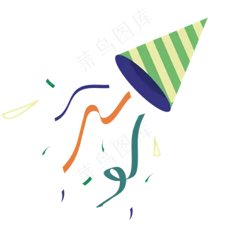 节日庆祝派对礼花爆炸,免抠元素