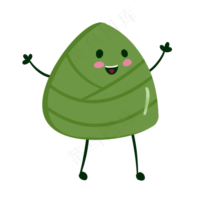 卡通粽子手绘(3000X3000(DPI:300))psd模版下载