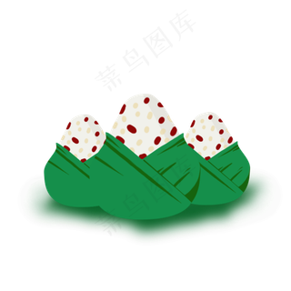 手绘卡通美味粽子