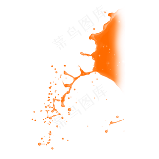 果汁橙汁飞溅,免抠元素