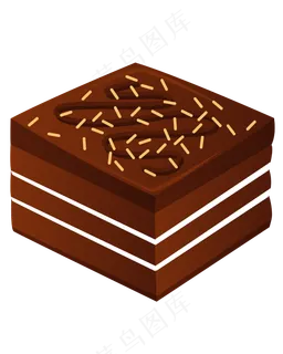 矢量绿色情人节水果蛋糕