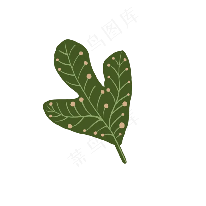 叶子创意插图免抠装饰(2000X2000(DPI:132))psd模版下载