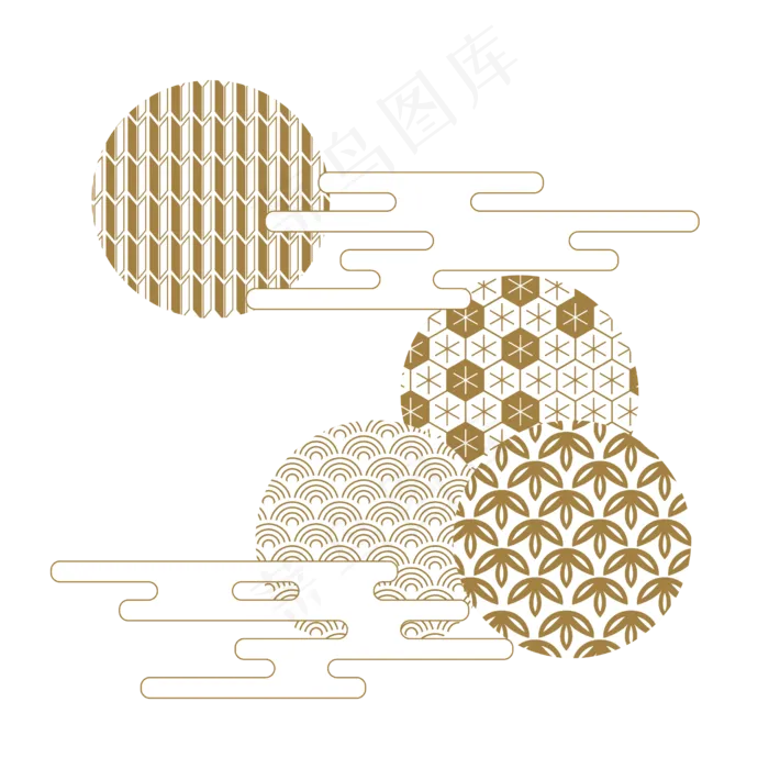 日本古典浮世绘纹饰(2048X2048(DPI:132))ai矢量模版下载