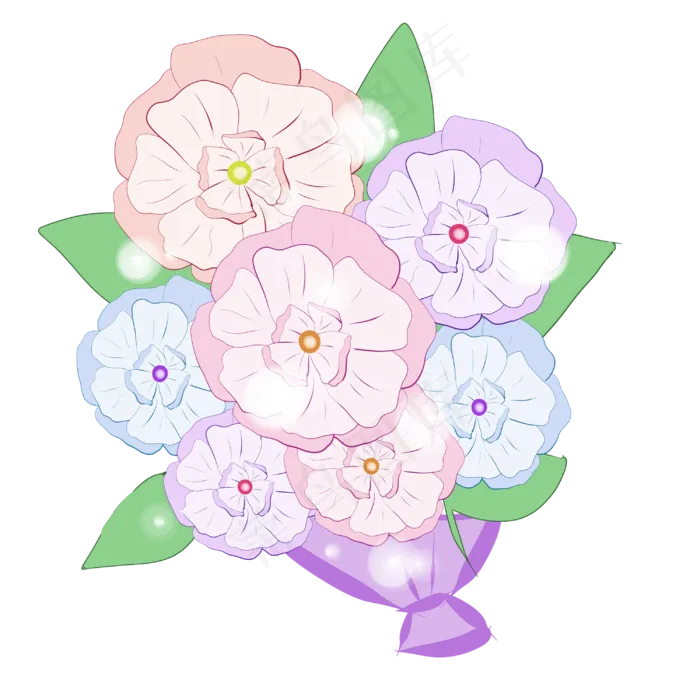 唯美鲜花捧花