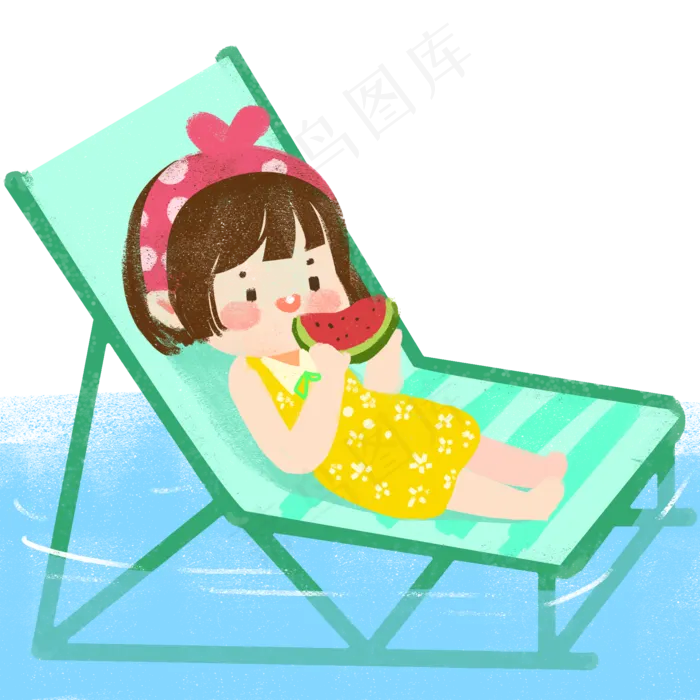 芒种之海边乘凉(2000X2000(DPI:300))psd模版下载