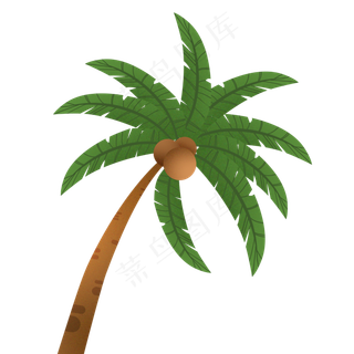 绿色的椰子树设计图