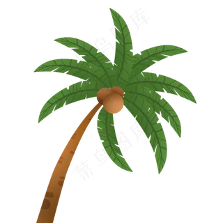 绿色的椰子树设计图