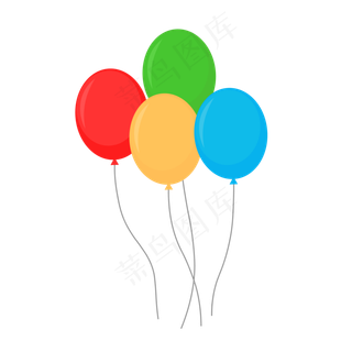 儿童节卡通气球元素