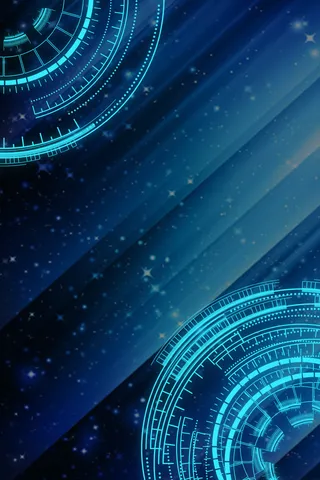 手绘立体网格平面广告