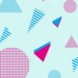 彩色色块简约壁纸平面广告