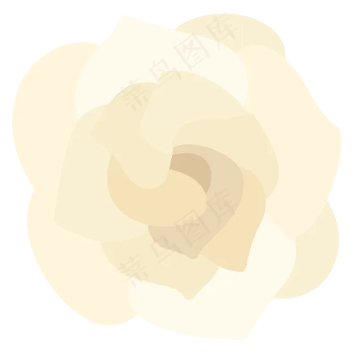 白色的水墨玫瑰免抠图(2000X2000(DPI:300))psd模版下载