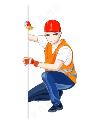 手绘劳动节装饰素材