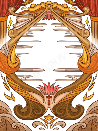 祥云国潮边框装饰