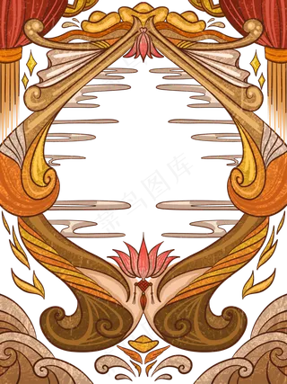 祥云国潮边框装饰