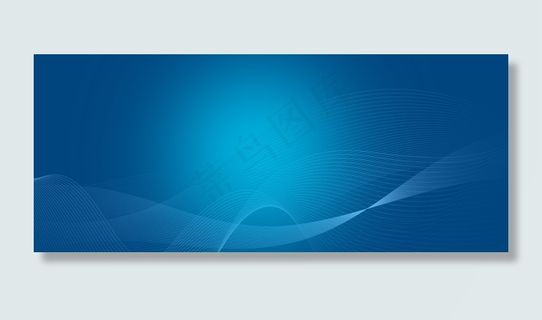 流动性曲线科技线条蓝色渐变背景