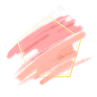 笔刷笔触边框免抠图