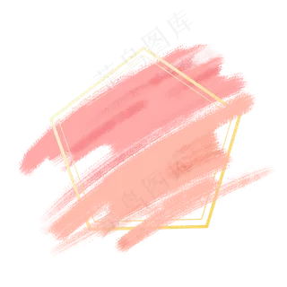 笔刷笔触边框免抠图
