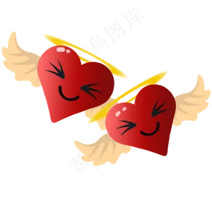 情人节卡通爱心手绘