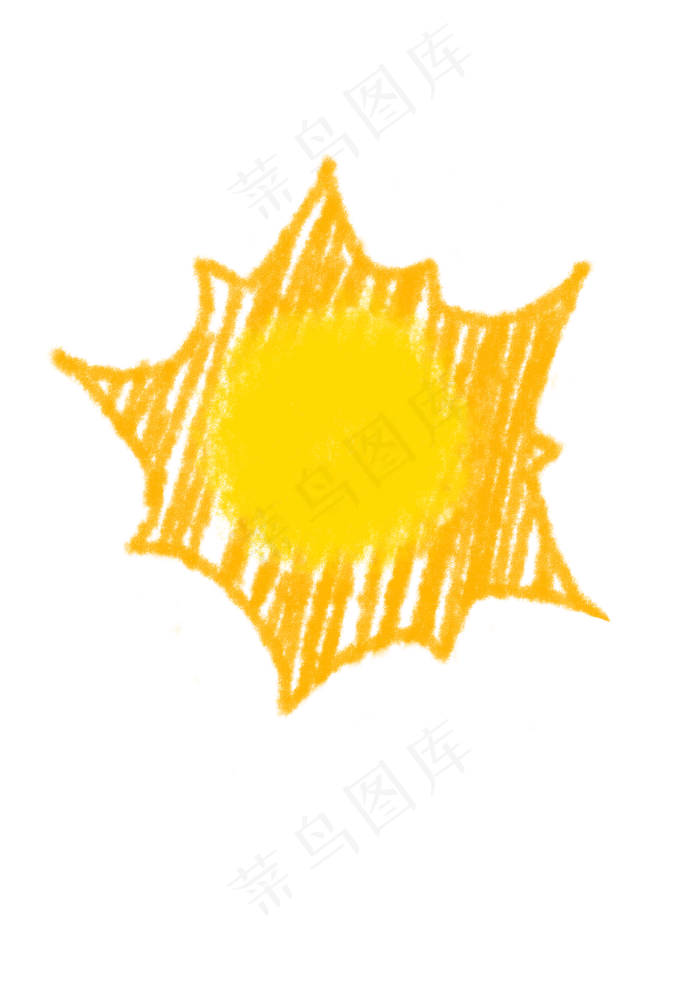 儿童节太阳装饰蜡笔(2480X3507(DPI:300))psd模版下载