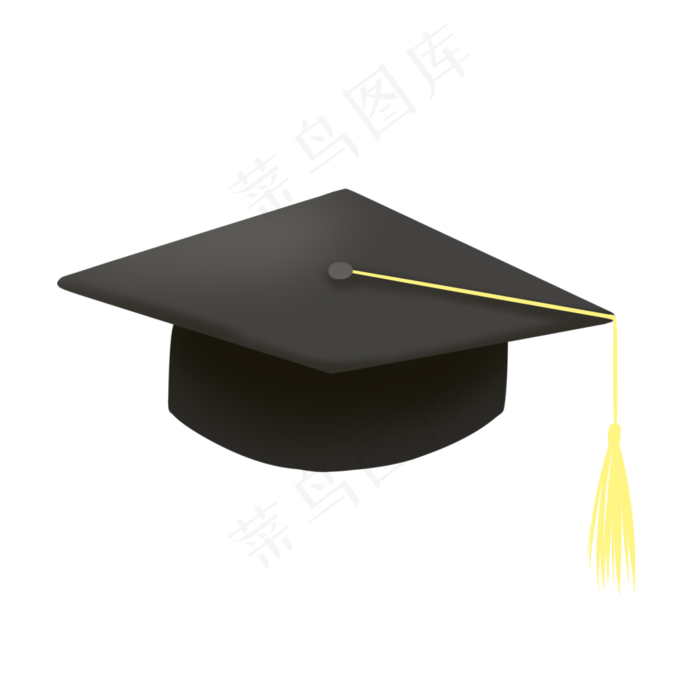 毕业季毕业博士帽卡通