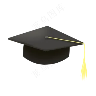 毕业季毕业博士帽卡通