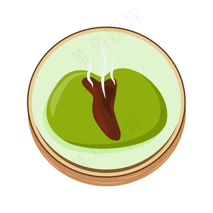 刚出锅裂开大青团丸子(500X500)eps,ai矢量模版下载
